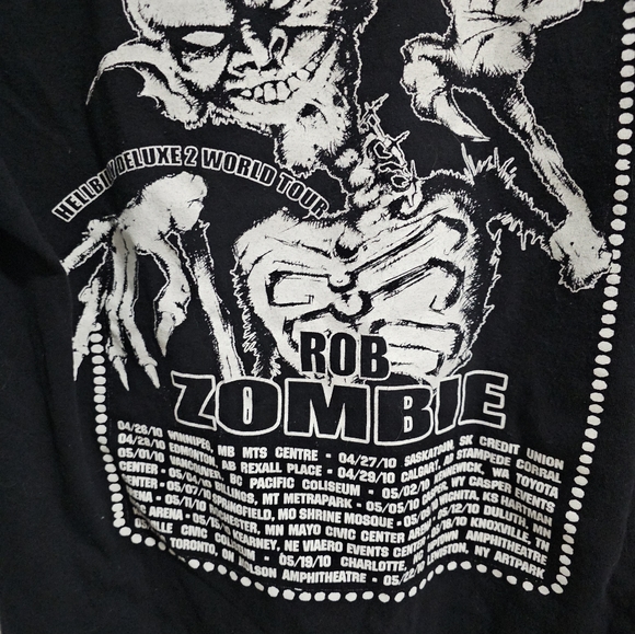 Rob Zombie Hellbilly 2 World Tour Concery Tee - Picture 7 of 7